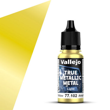 Vallejo - True Metallic Metal - Radiant Yellow 18ml (Light)
