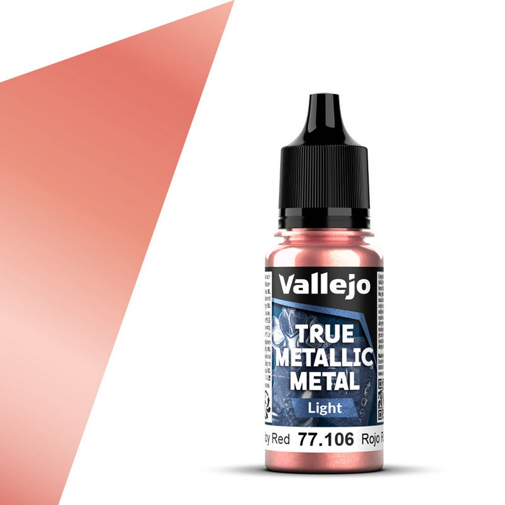 Vallejo - True Metallic Metal - Ruby Red 18ml (Light)