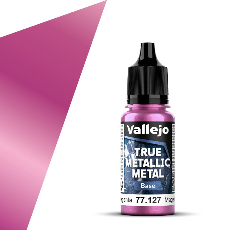 Vallejo - True Metallic Metal - Crimson Magenta 18ml (Base)
