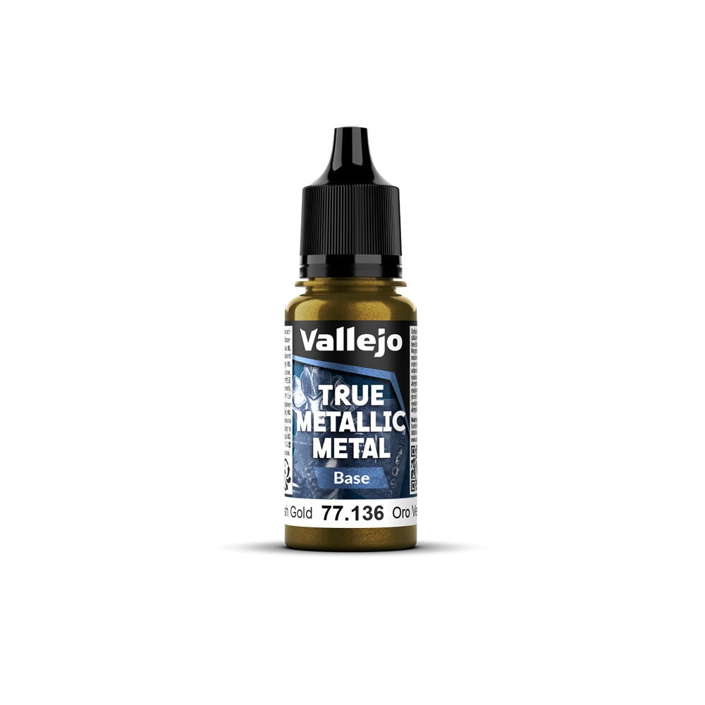 Vallejo - True Metallic Metal - Greenish Gold 18ml (Base)