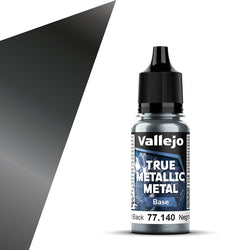Vallejo - True Metallic Metal - Obsidian Black 18ml (Base)
