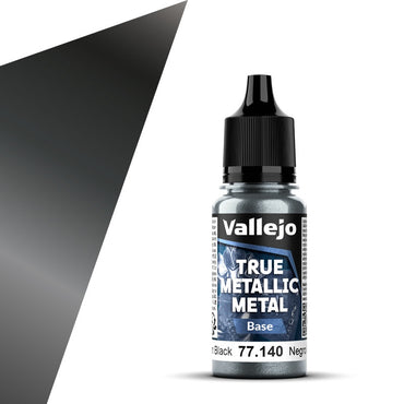 Vallejo - True Metallic Metal - Obsidian Black 18ml (Base)