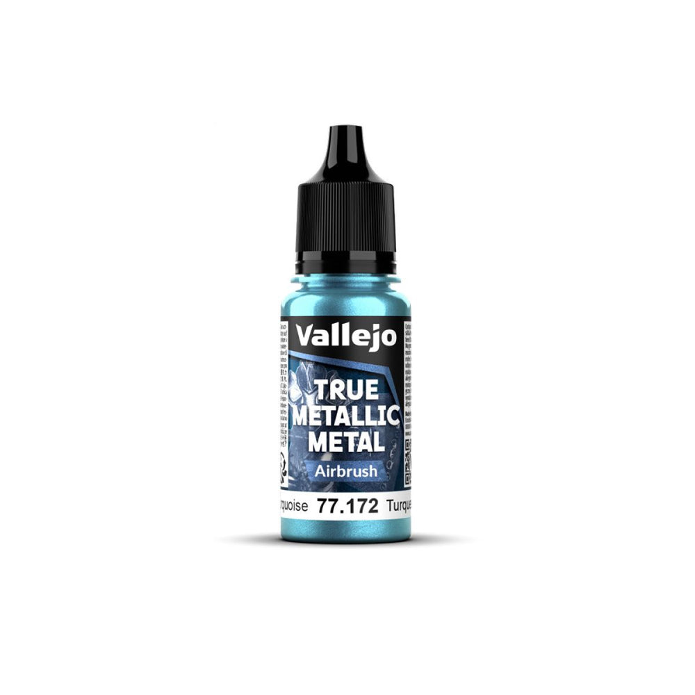 Vallejo - True Metallic Metal - Hydra Turquoise 18ml (Airbrush)