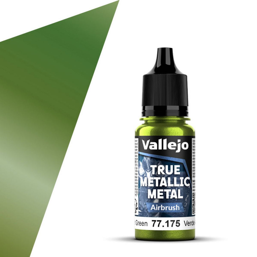 Vallejo - True Metallic Metal - Amber Green 18ml (Airbrush)