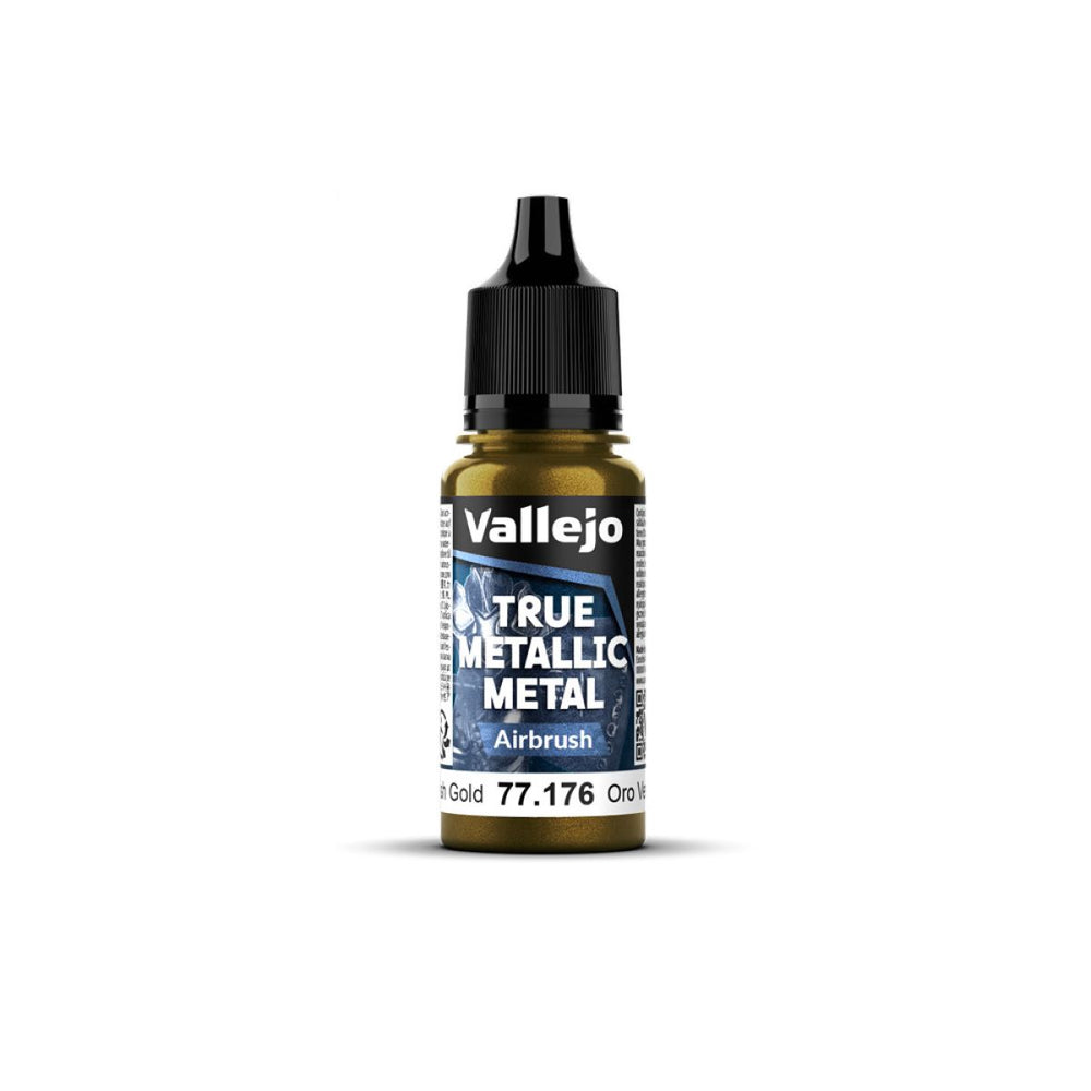 Vallejo - True Metallic Metal - Greenish Gold 18ml (Airbrush)