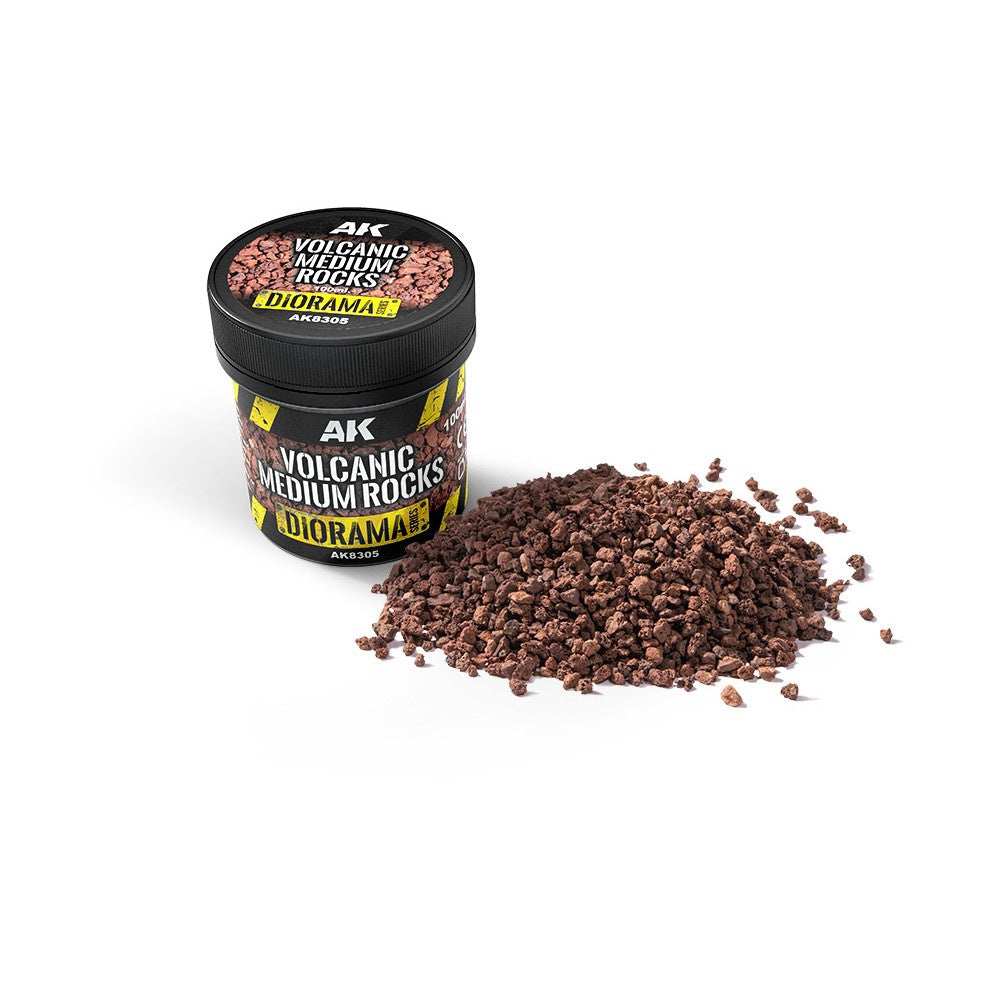 AK Interactive - Dioramas - Volcanic Medium Rocks 100ml
