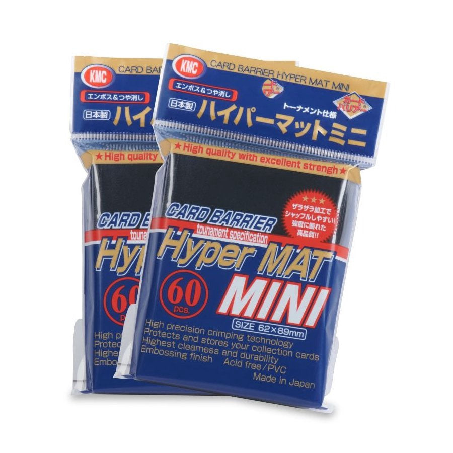 KMC: Mini Sleeves – Hyper MAT: Black