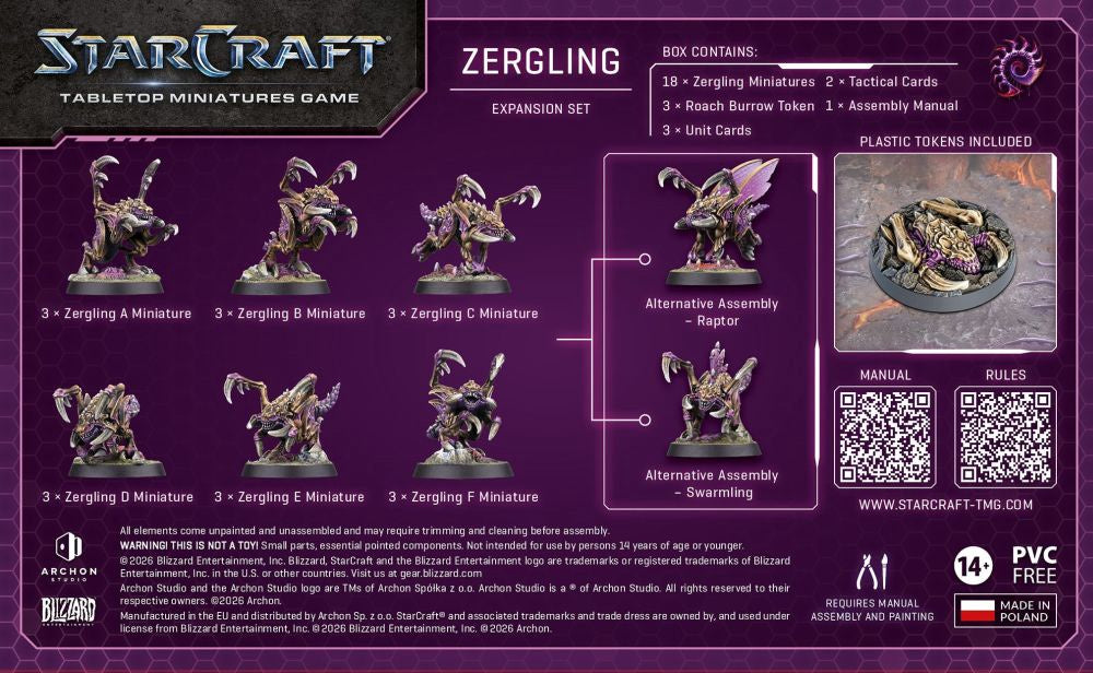 Starcraft Miniatures Games: Zerg - Zergling - Expansion Set