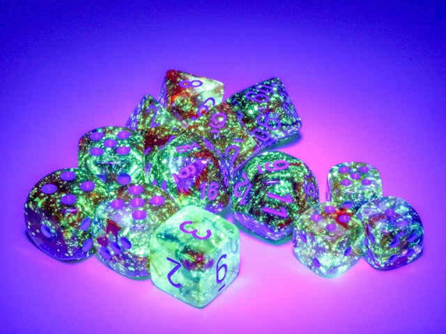 Chessex 16mm D6 Dice Block Nebula Primary/Blue w/Luminary