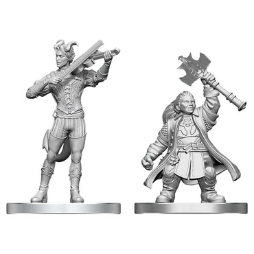 D&D Nolzur's Marvelous Miniatures: Tiefling Bard & Dwarf Cleric