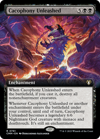 Cacophony Unleashed (Extended Art) [Commander Masters]
