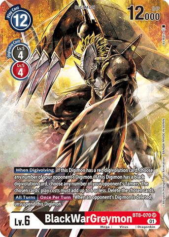 BlackWarGreymon [BT8-070] (Alternate Art) [New Awakening]