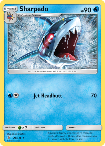 Sharpedo (28/145) [Sun & Moon: Guardians Rising]