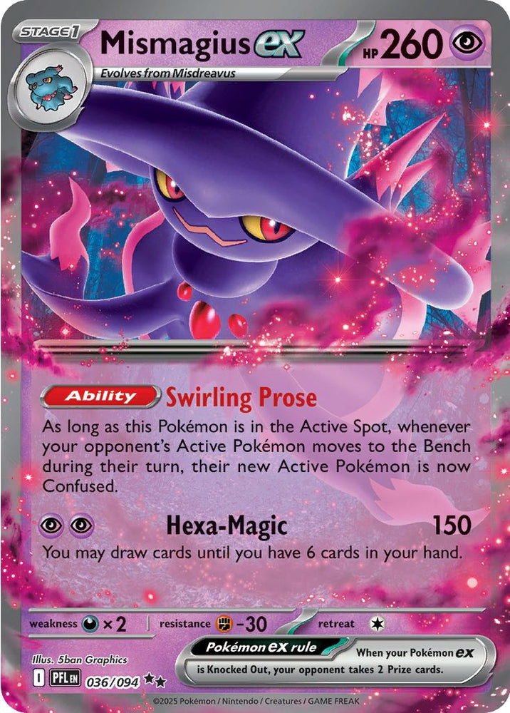 Mismagius ex (036/094) [Mega Evolution: Phantasmal Flames]