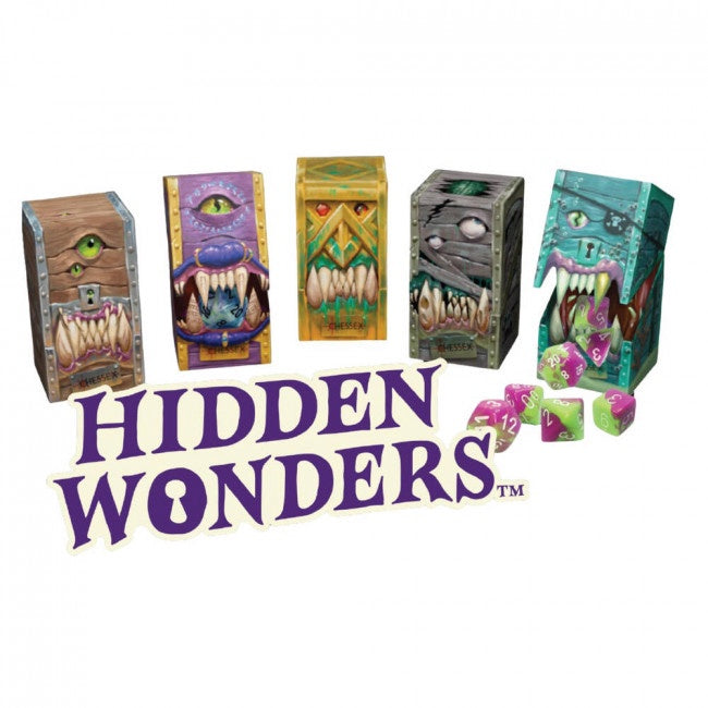 Chessex Hidden Wonders Assorted 7-Die Polyhedral Sets (Blind Box)