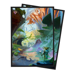 ULTRA PRO Magic: The Gathering - Bloomburrow 100ct Deck Protector Sleeves Blue