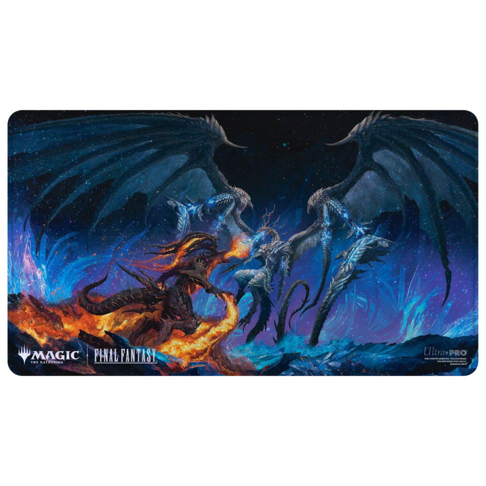 Final Fantasy Holofoil Playmat, Bahamut and Ifrit (Q)