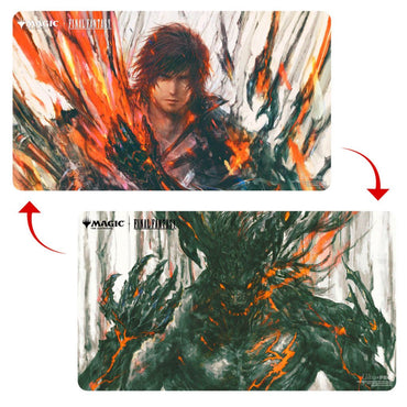 Final Fantasy Double Sided Playmat Premium, Clive, Ifrit's Dominat / Ifrit, Warden of Inferno (S)