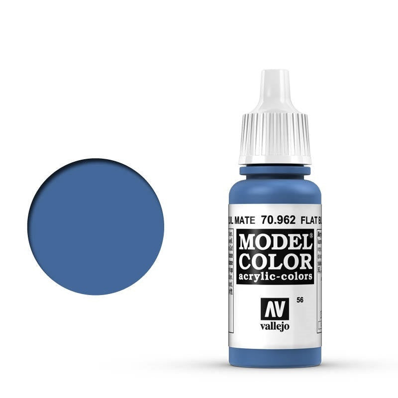 Vallejo Model Color: #059 - Flat Blue - 18 ml Matt Acrylic Paint