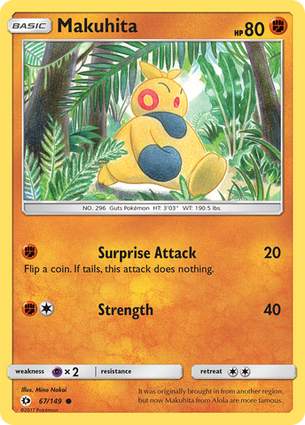 Makuhita (67/149) [Sun & Moon: Base Set]