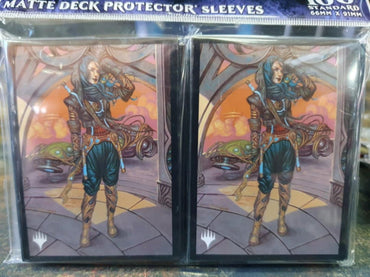 ULTRA PRO Magic: The Gathering - Aetherdrift 100ct Deck Protector Sleeves - Borderless Racer 1