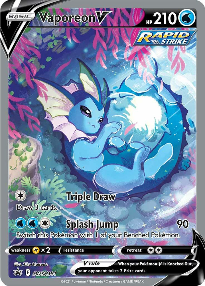 Vaporeon V (SWSH181) [Sword & Shield: Black Star Promos]