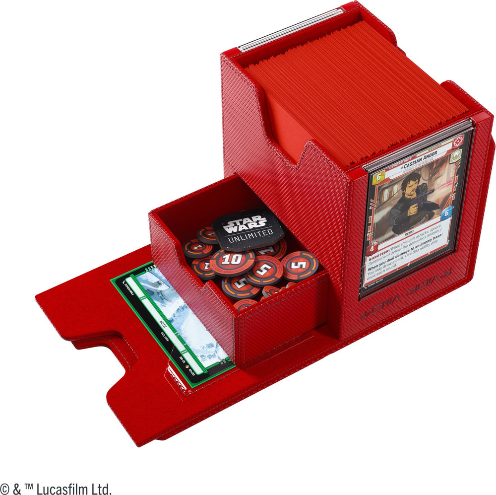 Gamegenic Star Wars Unlimited Twin Suns Deck Pod - Red