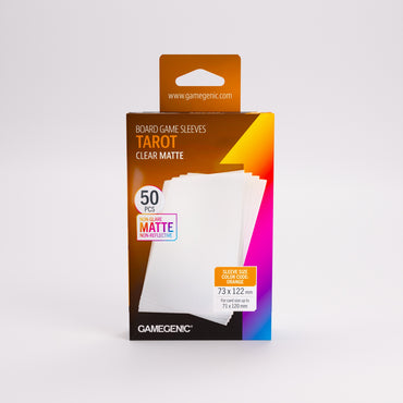 Gamegenic Board Game Card Sleeves - Tarot-Size Clear