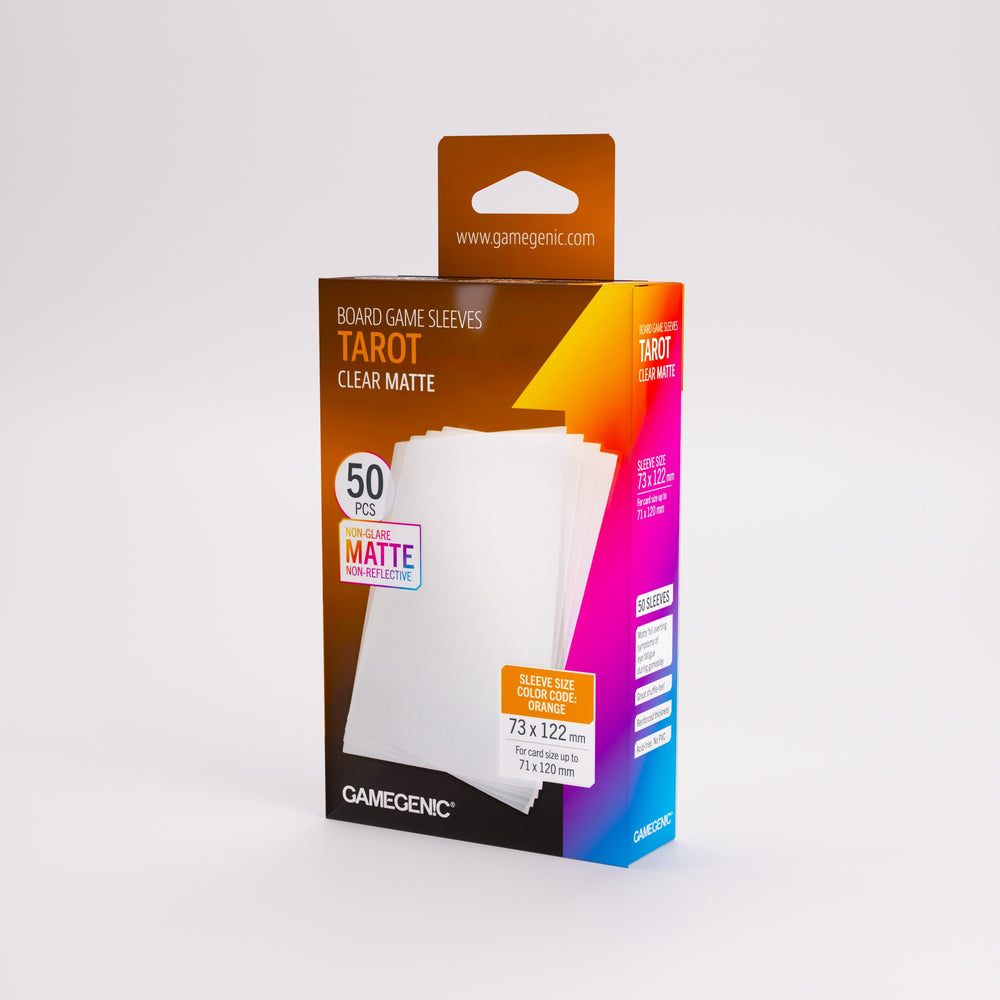 Gamegenic Board Game Card Sleeves - Tarot-Size Clear