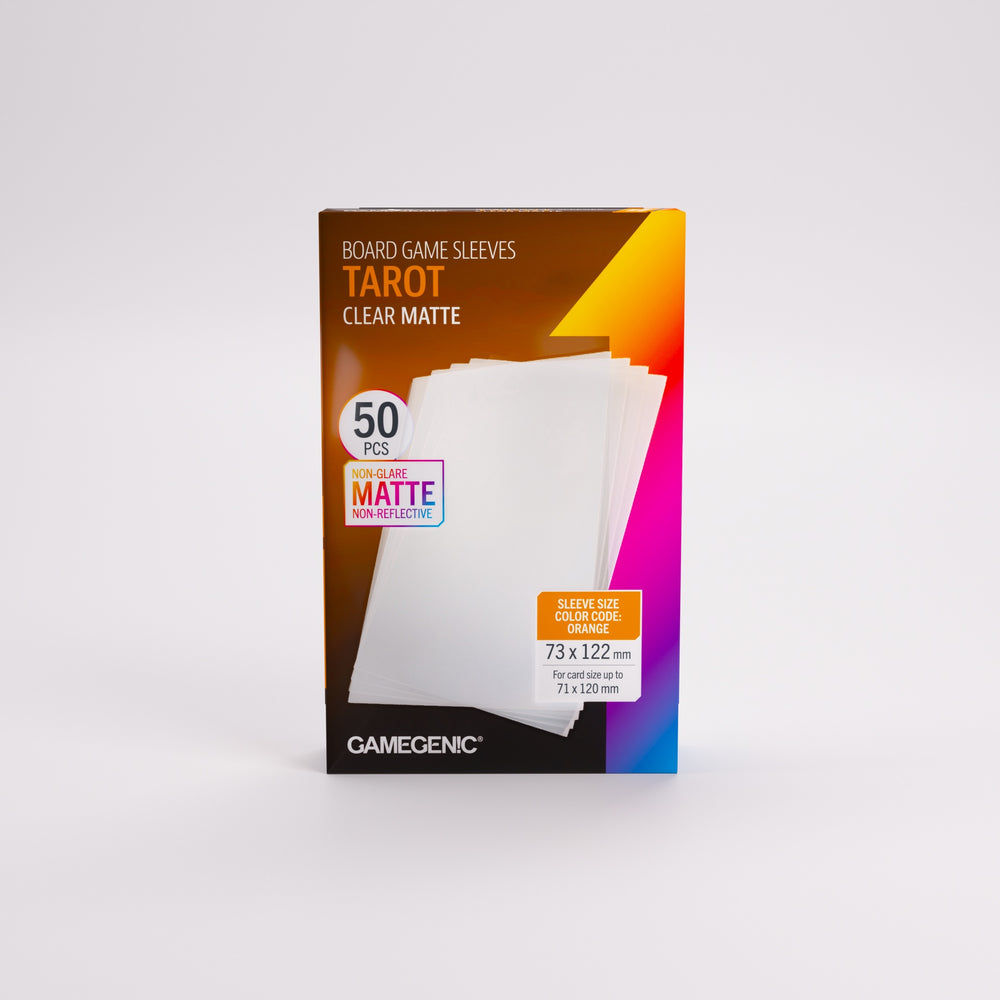 Gamegenic Board Game Card Sleeves - Tarot-Size Clear