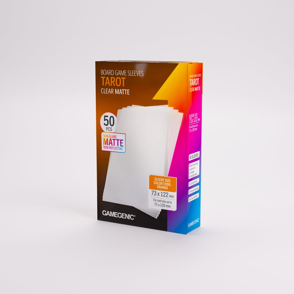 Gamegenic Board Game Card Sleeves - Tarot-Size Clear