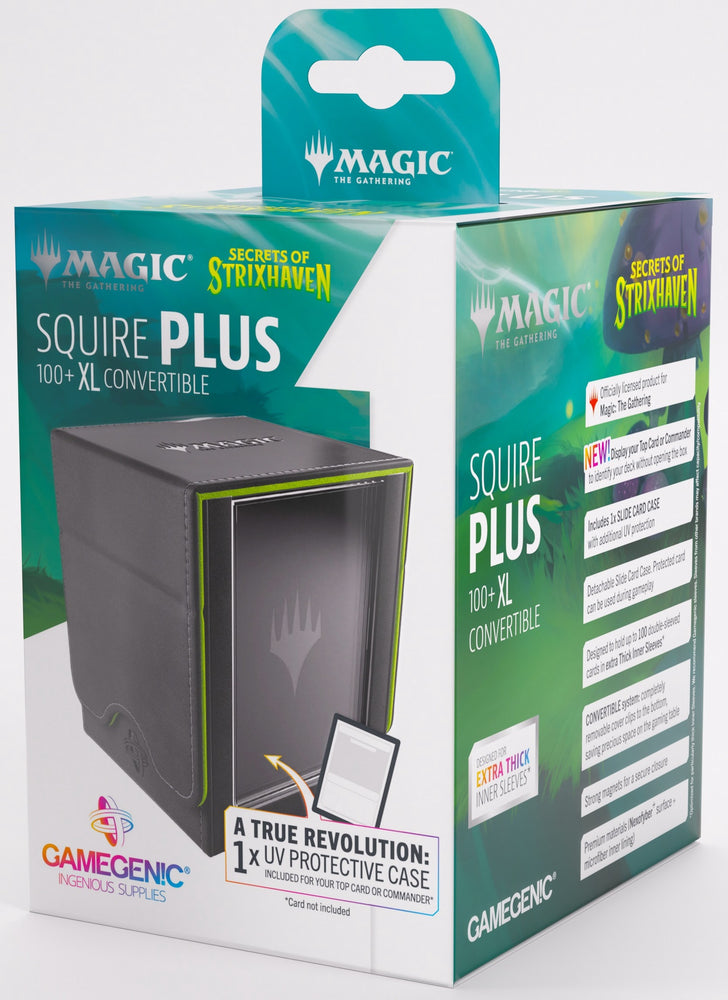 Gamegenic Magic The Gathering Secrets of Strixhaven Squire PLUS 100+ XL - Black/Green