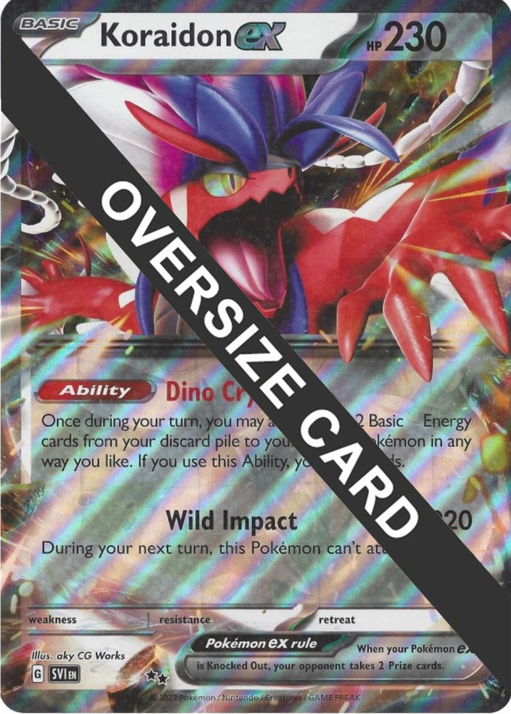 Koraidon ex (125/198) (Jumbo Card) [Scarlet & Violet: Base Set]