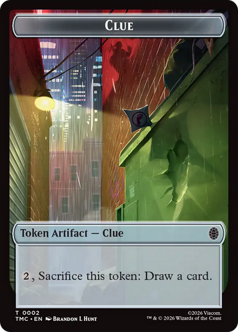 Treasure // Clue Double-Sided Token [Teenage Mutant Ninja Turtles Commander Tokens]