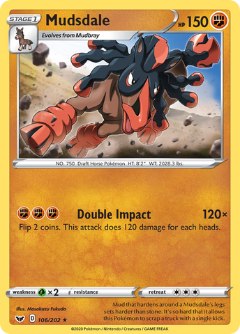 Mudsdale (106/202) [Sword & Shield: Base Set]