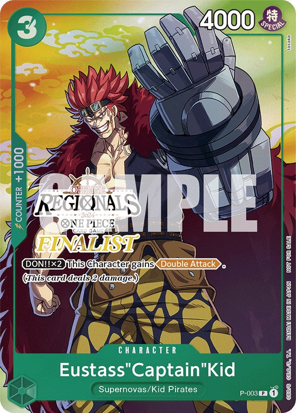 Eustass"Captain"Kid (Offline Regional 2024 Vol. 2) [Finalist] [One Piece Promotion Cards]