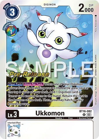 Ukkomon [BT16-082] [Beginning Observer Pre-Release Promos]