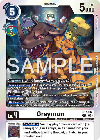 Greymon [BT17-102] [Secret Crisis]