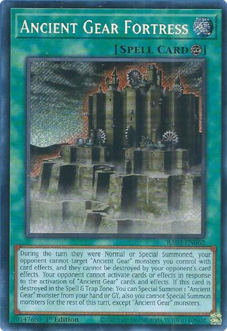 Ancient Gear Fortress (Secret Rare) [RA03-EN062] Secret Rare