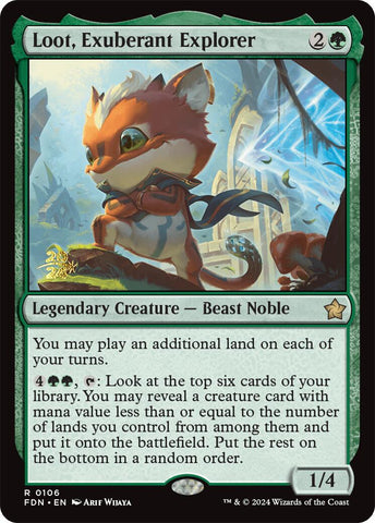 Loot, Exuberant Explorer [Foundations Prerelease Promos]