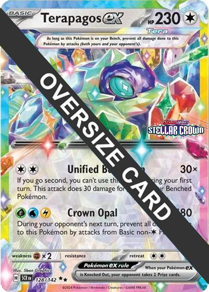 Terapagos ex (128/142) (Jumbo Card) [Scarlet & Violet: Black Star Prom