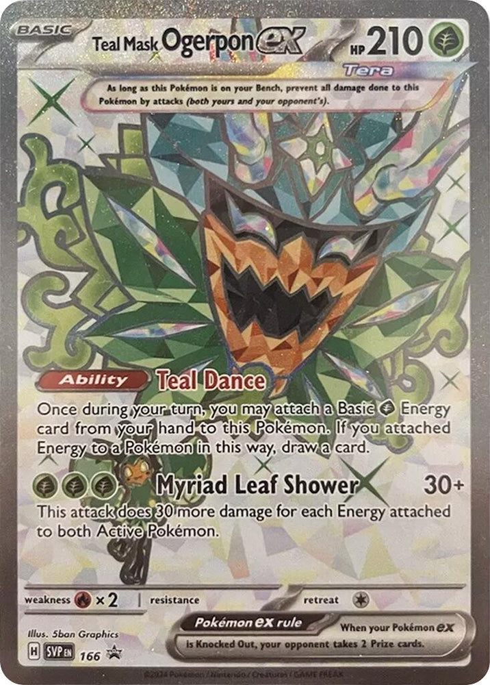 Teal Mask Ogerpon ex (166) [Scarlet & Violet: Black Star Promos]