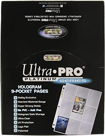 Ultra PRO Platinum Hologram Pages box of 100