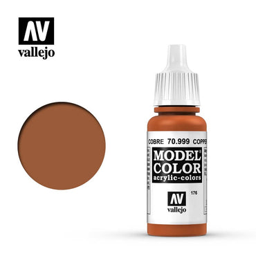 Vallejo Model Color: #203 - Copper - 18 ml Metallic Acrylic Paint