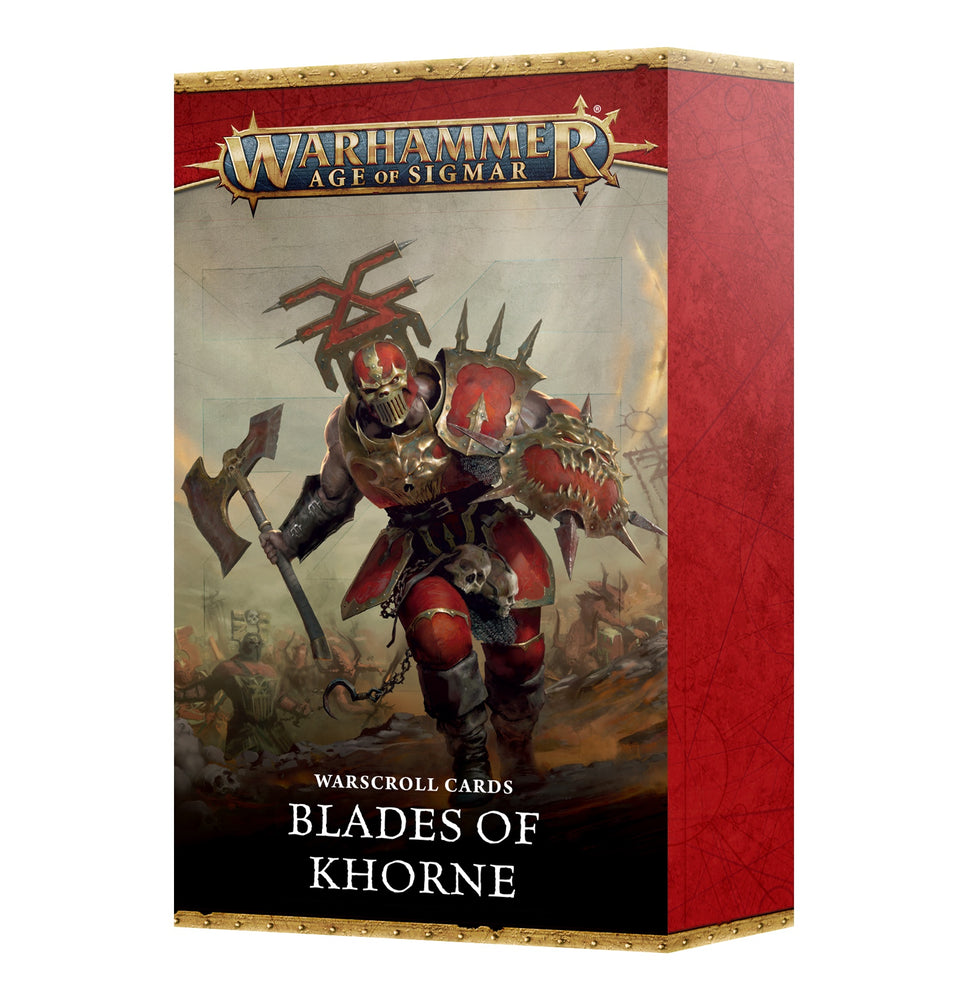 83-81 WARSCROLL CARDS: BLADES OF KHORNE (ENG)