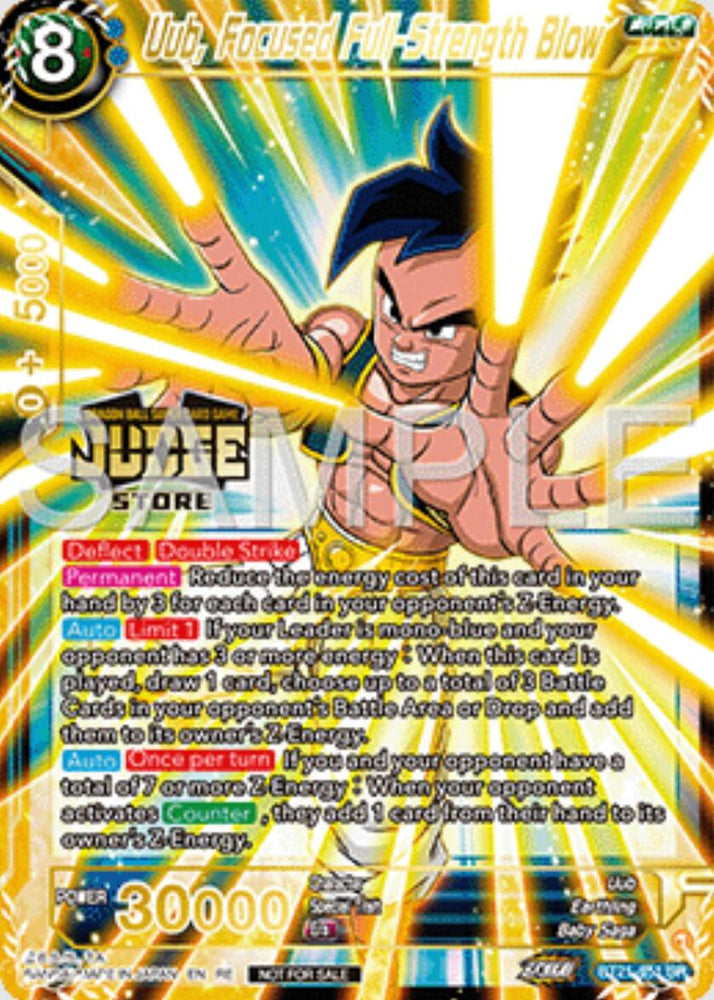 Uub, Focused Full-Strength Blow (Judge Pack Vol.16) (Store) (BT21-051) [Judge Promotion Cards]