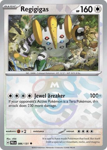 Regigigas (086/131) (Master Ball Pattern) [Scarlet & Violet: Prismatic Evolutions]