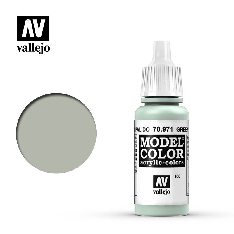 Vallejo Model Color: #167 - Light Green Grey - 18 ml Matt Acrylic Paint