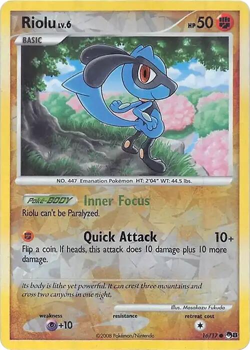 Riolu (016/017) (Cracked Ice Holo) [Miscellaneous Cards]