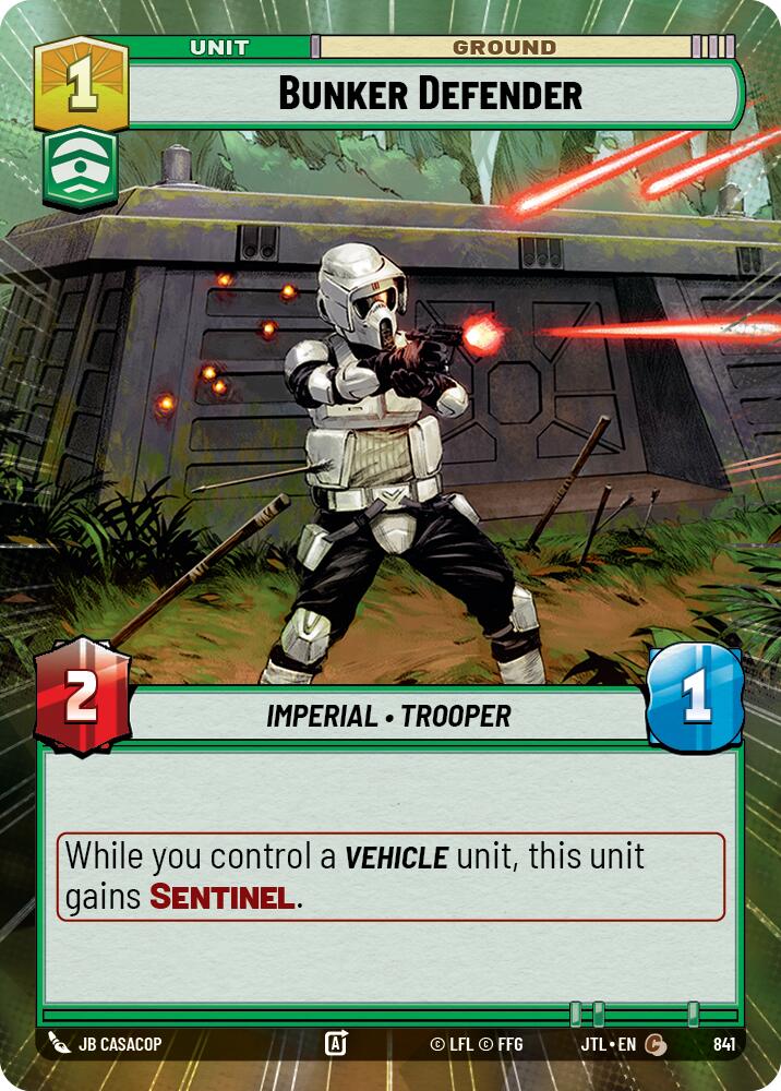 Bunker Defender (Hyperspace Foil) (841) [Jump to Lightspeed]